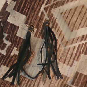 Black Tassel Earrings